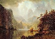 Albert Bierstadt In_the_Mountains oil painting